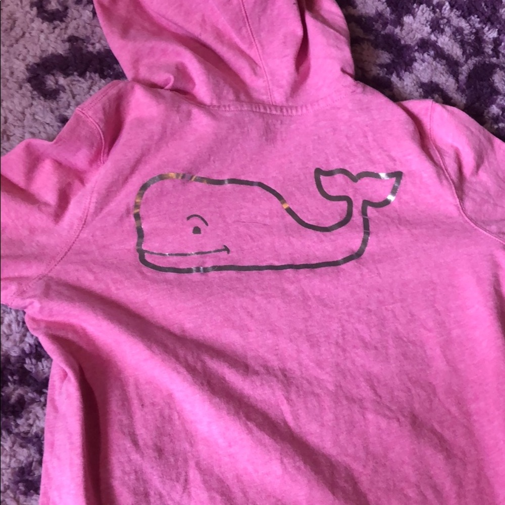 Girls Vineyard Vines size 14 sleeved hooded shirt